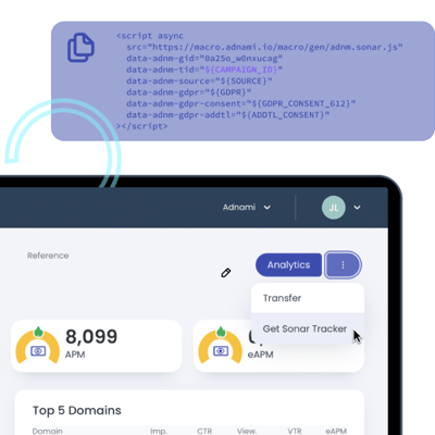Sonar by Adnami provides instant insights and is easy to set up by copy-and-pasting a code snippet.